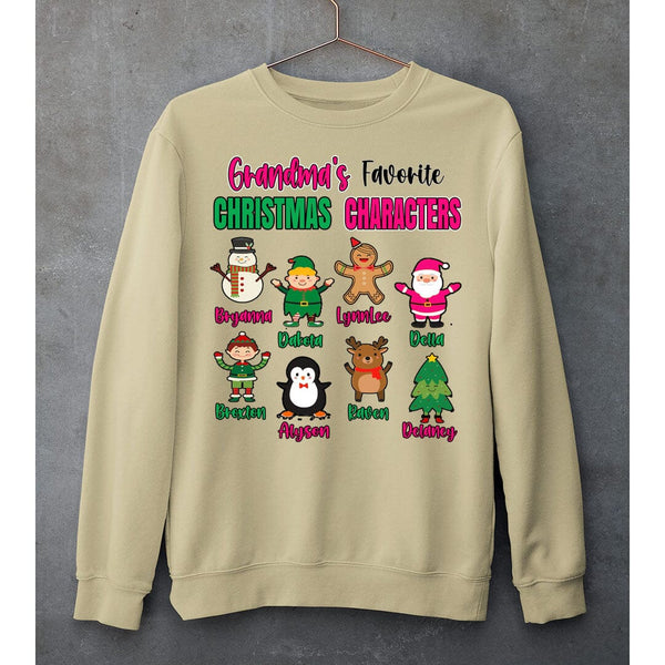 Grandma's Favorite Christmas Characters- SWEAT-SHIRT AND HOODIE
