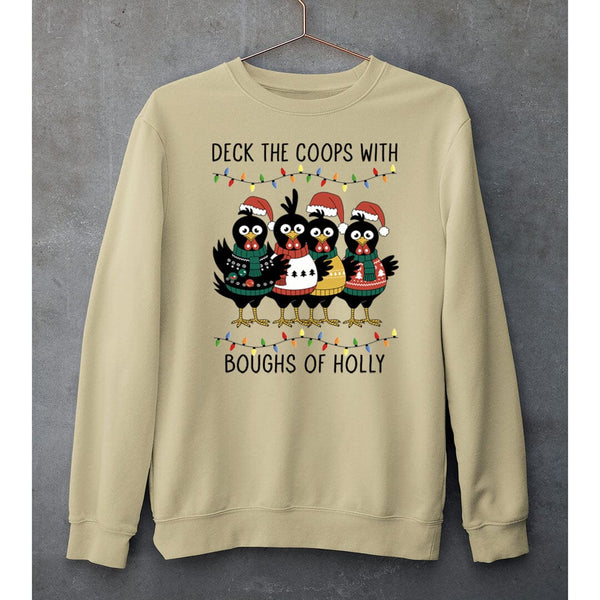 "DECK THE COOPS"- SWEAT-SHIRT AND HOODIE