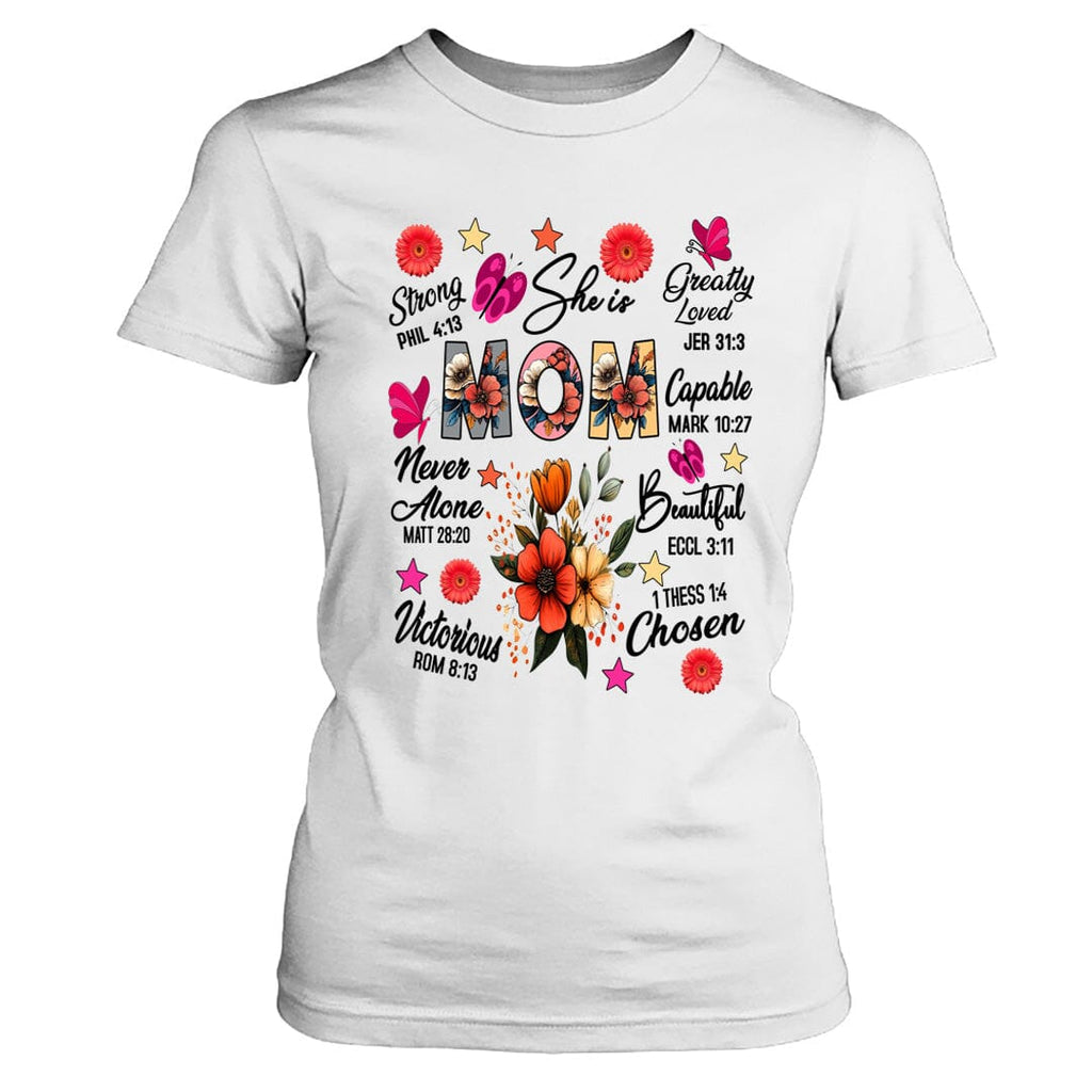 She is Mom Greatly Loved Capable Beautiful - T-Shirt