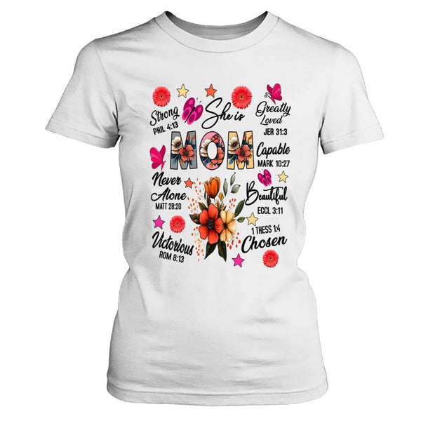 She is Mom Greatly Loved Capable Beautiful - T-Shirt