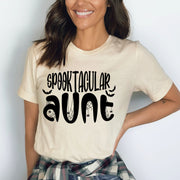 "SPOOKTACULAR AUNT: Customize your name",T-SHIRT.