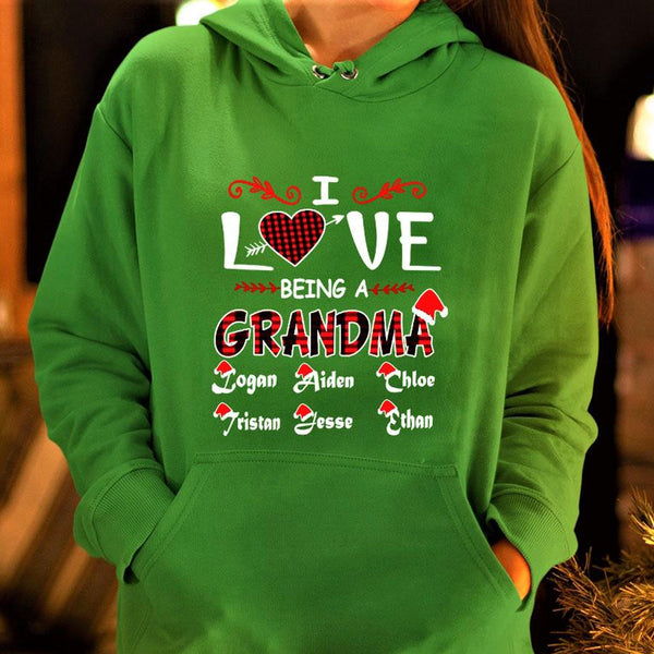 "I Love Being a Grandma",Customized Your Grandkids Or kids Name.