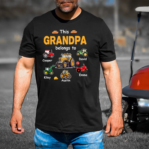 Grandpa Belongs To - Men's T- Shirt