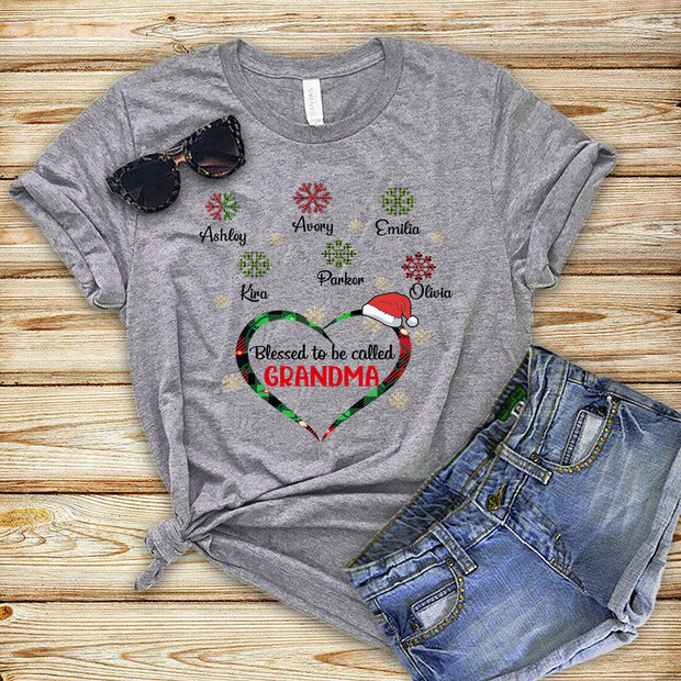 Blessed To Be Called ( Snowflakes ) - Customized Your kids/Grandkids Name