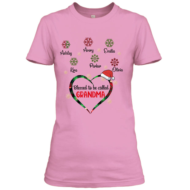 Blessed To Be Called ( Snowflakes ) - Customized Your kids/Grandkids Name