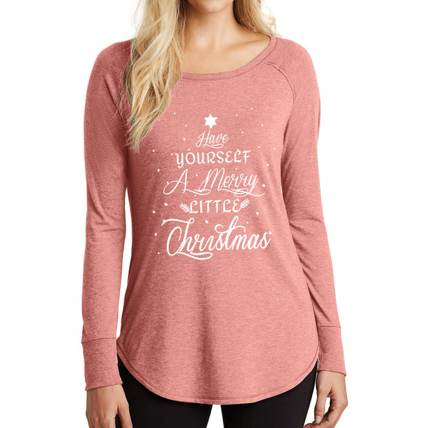 "Have Yourself A Merry Little Christmas"- Stylish Long-Sleeve Tee