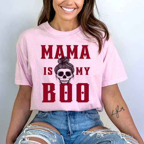 "MAMA IS MY BOO: Customize your name" T-SHIRT.