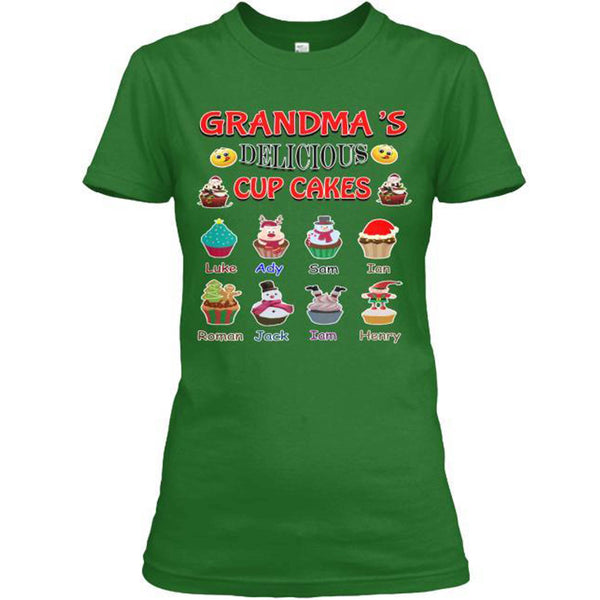 Grandma Delicious Cup Cakes(Most Grandmas Buy 2 or more)Special edition red and green