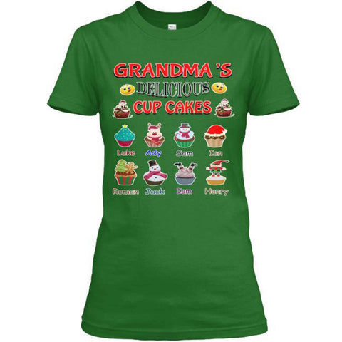 Grandma Delicious Cup Cakes(Most Grandmas Buy 2 or more)Special edition red and green