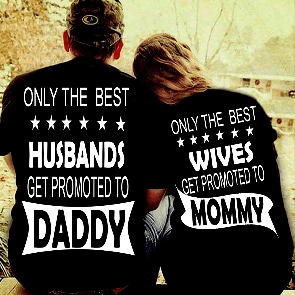 "HUSBAND-WIFE" COMBO T-SHIRT FOR COUPLE