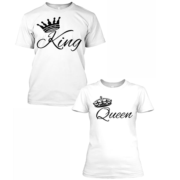 KING - QUEEN CROWN T-SHIRTS FOR COUPLE