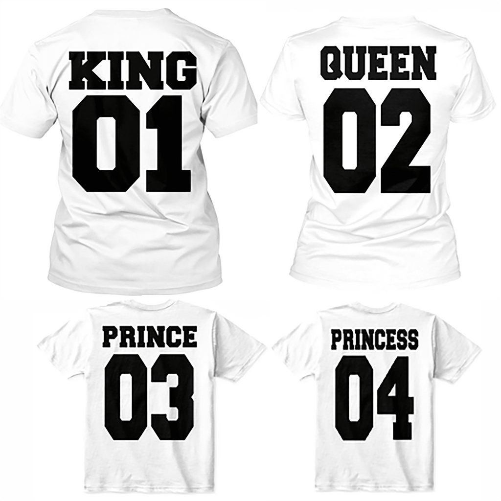 ROYAL TAGS NUMBERING T-SHIRTS FOR FAMILY