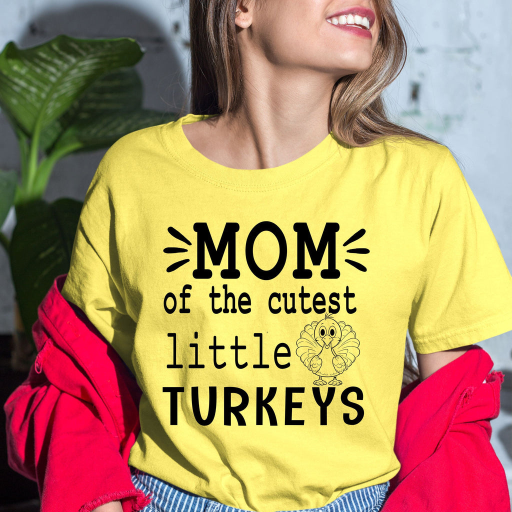 Mom Of The Cutest Little Turkeys - Bella Canvas