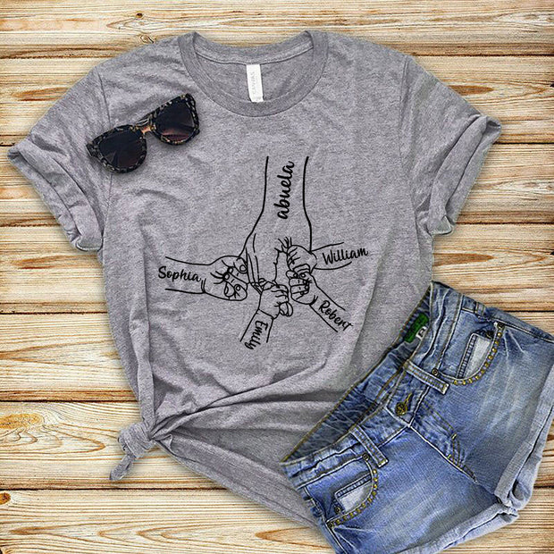 Grandma Holding Hands - T-Shirt