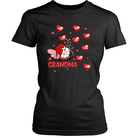 "Valentine Archery Gnome Grandma" - customized your kids name
