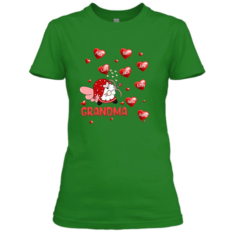 "Valentine Archery Gnome Grandma" - customized your kids name