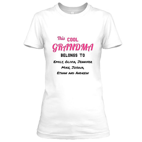 Cool Grandma / Great Grandma Custom Tee