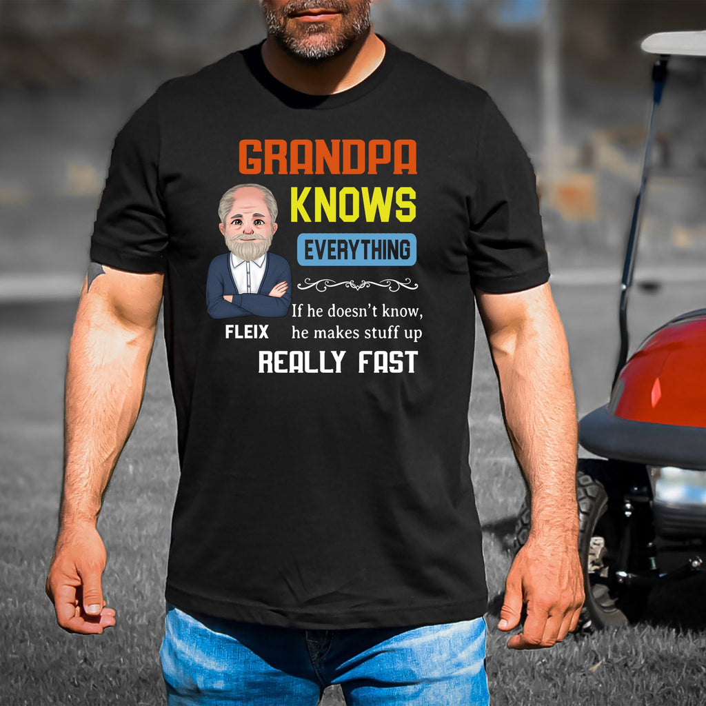 Grandpa know Everything - Men's T-Shirt