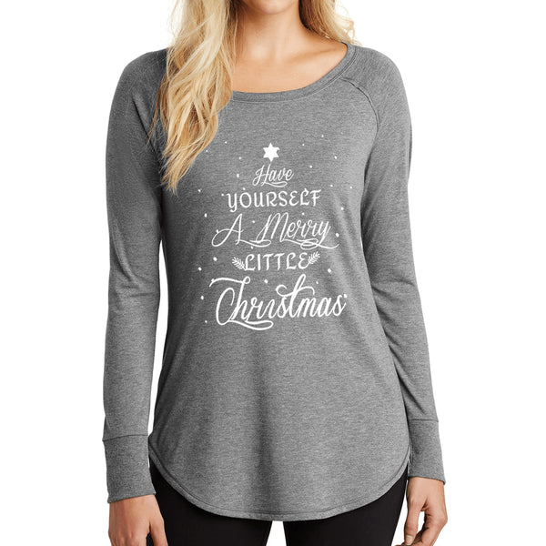 "Have Yourself A Merry Little Christmas"- Stylish Long-Sleeve Tee