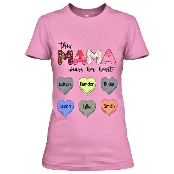 " This MAMA wears her heart "