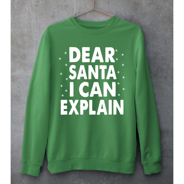 "DEAR SANTA I CAN EXPLAIN"- SWEAT-SHIRT AND HOODIE