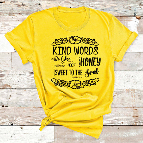 "Kind Words" Gold Color