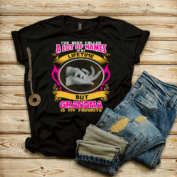 I HAVE BEEN CALLED.... GRANDMA IS MY FAVORITE.Custom Tee n More Grandmas, Nana and Moms. (Pink Design)