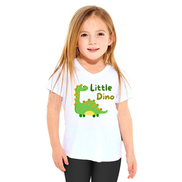 Green Cute Dino Cartoon - T-Shirt