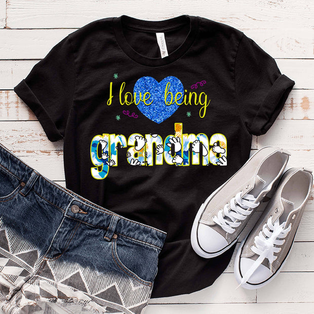 "Love Being Grandma" . Personalize Your Nick Name..
