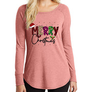 ''MERRY CHRISTMAS''- Stylish Long-Sleeve Tee