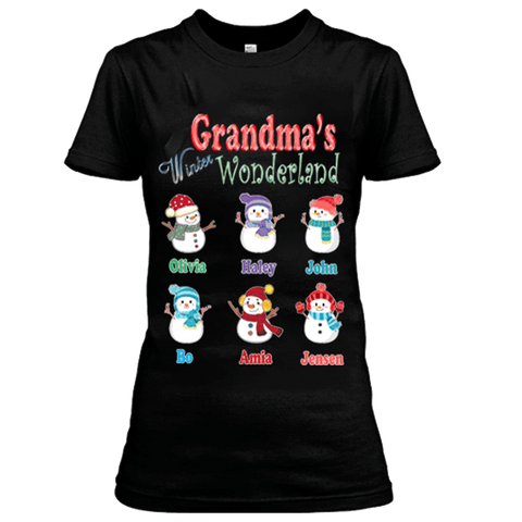 "Grandma's Winter Wonderland "- Custom Tee