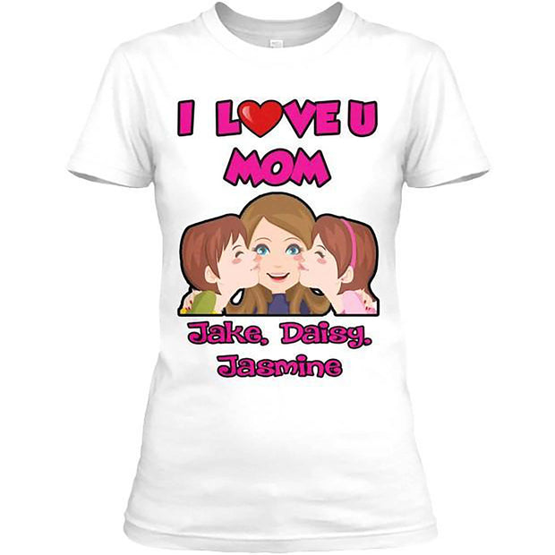 " I love You Mom Tee " Mother's Day Special Custom T-shirt