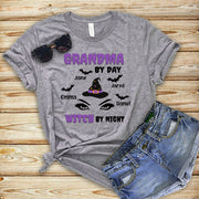 Grandma By Day -Customized Your kids/Grandkids Name On Your T-shirt.
