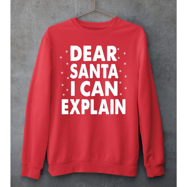 "DEAR SANTA I CAN EXPLAIN"- SWEAT-SHIRT AND HOODIE