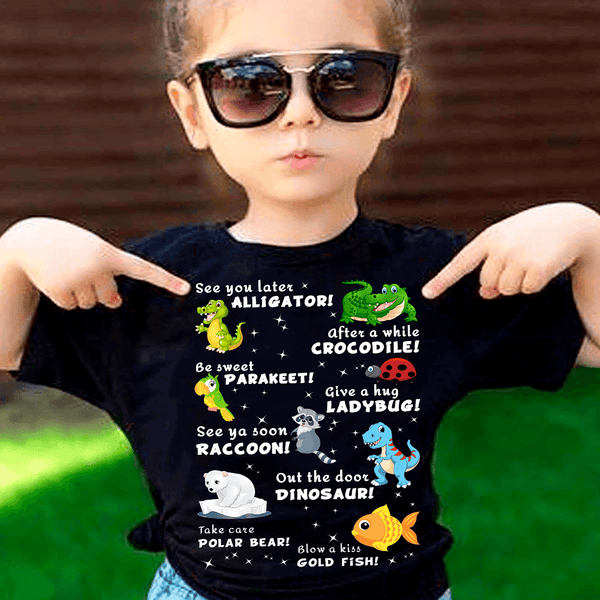 "See You Later Alligator, After A While Crocodile...." KIDS T-SHIRT