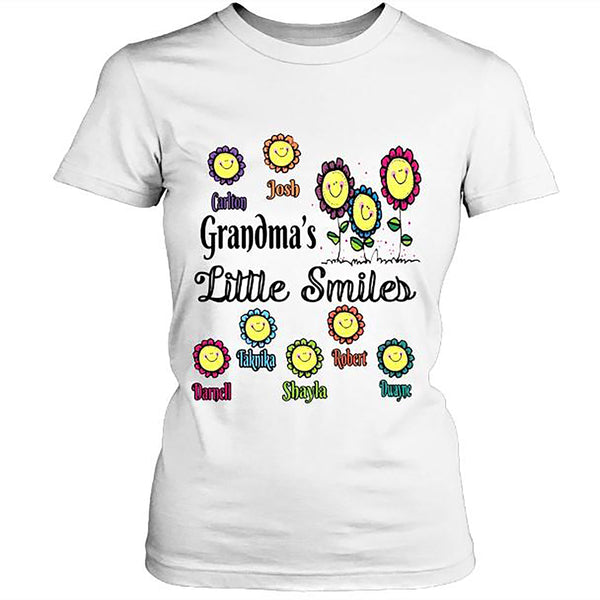 "Grandma's Little Smiles-Customized Your Grandkids Name.