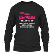 Proud Grandma Custom Long Sleeve with Grand Kids Names
