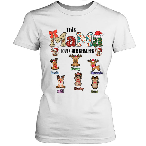 This Mama Loves Her Reindeer - Unisex T-Shirt