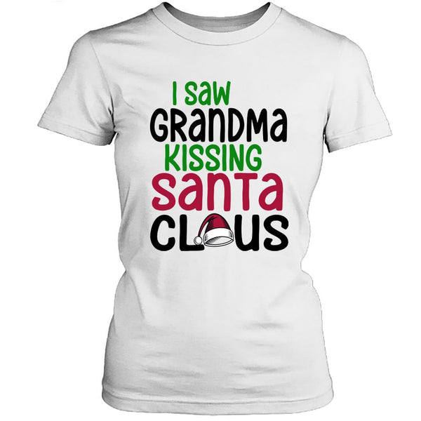 I Saw Grandma Kissing Santa - Unisex T-Shirt