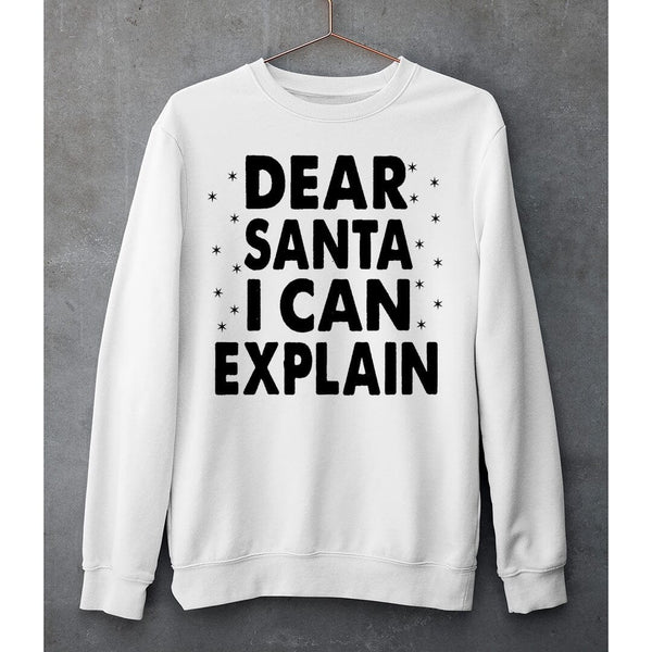 "DEAR SANTA I CAN EXPLAIN"- SWEAT-SHIRT AND HOODIE