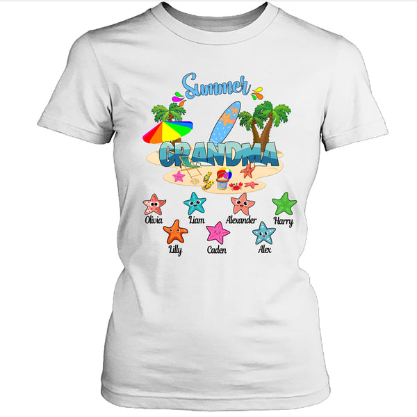 Summer Grandma - Customized Your Kids Name