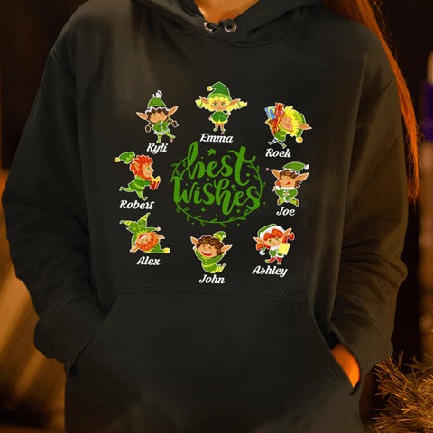 "BEST WISHES ELVES CHRISTMAS"