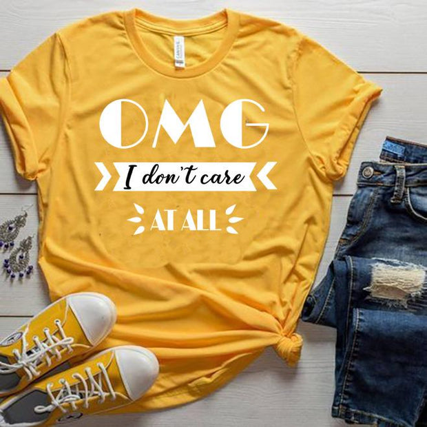 "OMG, I don't care at all".
