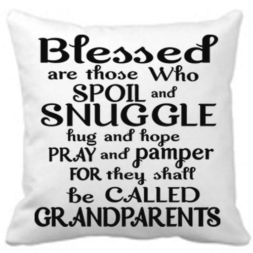 "Blessed are those who spoil and Snuggle"-Pillow.