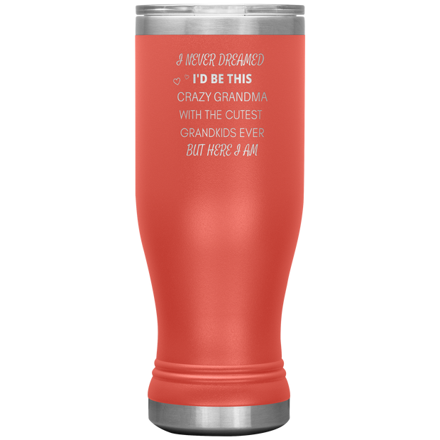 20OZ INSULATED TUMBLER "CRAZY GRANDMA"