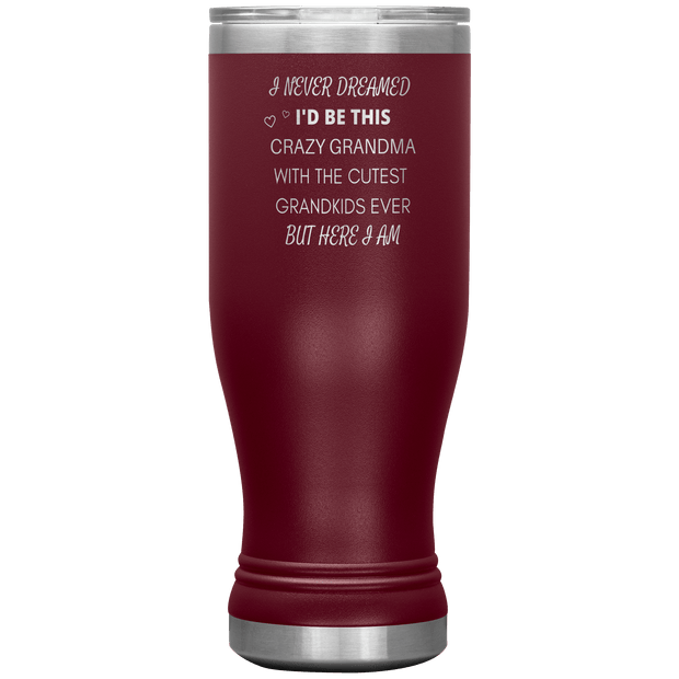20OZ INSULATED TUMBLER "CRAZY GRANDMA"