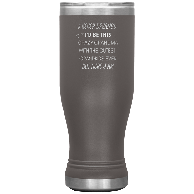 20OZ INSULATED TUMBLER "CRAZY GRANDMA"
