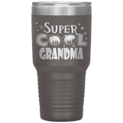 "Super  Cool  Grandma" Tumbler.  Personalize Your Nickname Mimi, Gigi, Grandma or Write Your Nick Name Below.