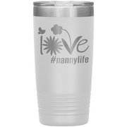 "Love Nana Life" Tumbler. Personalize Your Nickname Mimi, Gigi, Grandma or Write Your Nick Name Below.