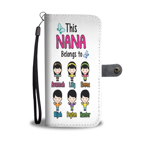 Customize Wallet "This Nana Belongs To" - White
